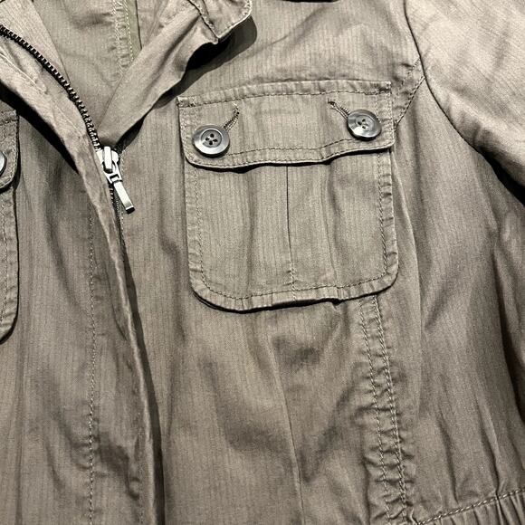 CAbi Aviator Jacket Womens Size Small Brown Zip Front - Picture 5 of 9